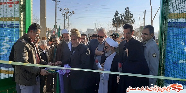 افتتاح پروژه بازسازی مزار شهدای شهر رویان شاهرود