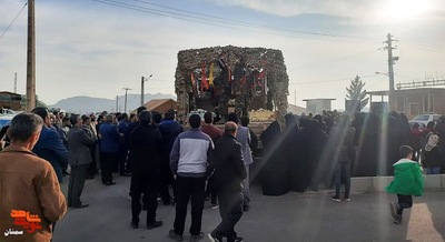 مراسم استقبال از پنج شهید گمنام خوشنام دفاع مقدس- نوزدهم آذرماه ۱۴۰۲ شهر درجزین