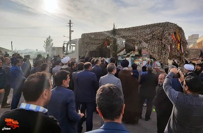 مراسم استقبال از پنج شهید گمنام خوشنام دفاع مقدس- نوزدهم آذرماه ۱۴۰۲ شهر درجزین