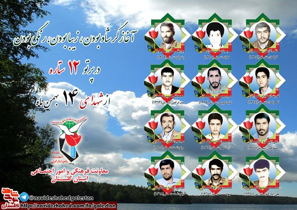 چهاردهم بهمن را مدیون دوازده شهید گلستانی هستیم