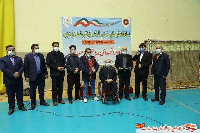 برگزاری مسابقات کشتی انتخابی به مناسبت روز شهدا در استان اردبیل
