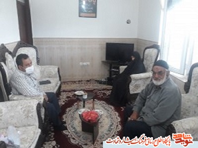 دیدار مسئولان بنیاد شهید و امور ایثارگران شهرستان فاروج با خانواده‌های معظم شهدا و جانبازان سر افزار این شهرستان