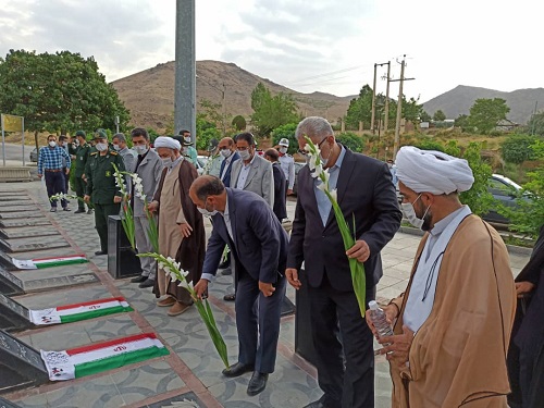 گزارش تصویری| تجدید بیعت مسئولان شهرستان تویسرکان با شهدای عملیات مرصاد