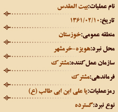 عملیات های هشت سال دفاع مقدس (اردیبهشت ماه)