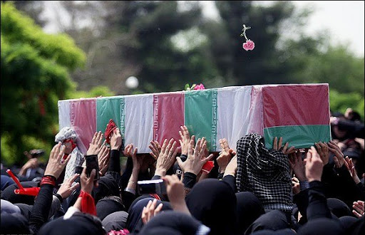 پیکر مطهر شهید صادق کریمی ندیمی در شیراز تشییع شد پیکر مطهر شهید صادق کریمی ندیمی در شیراز تشییع شد