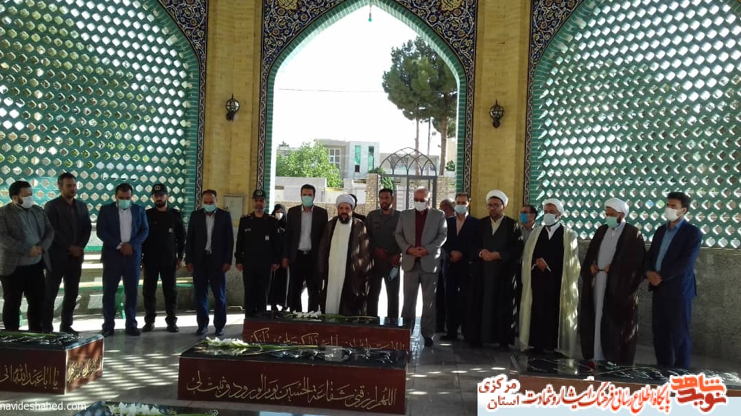 به مناسبت هفته عفاف و حجاب مزار شهدای گمنام آشتان گلباران شد