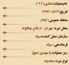 عملیات های هشت سال دفاع مقدس (مرداد ماه)