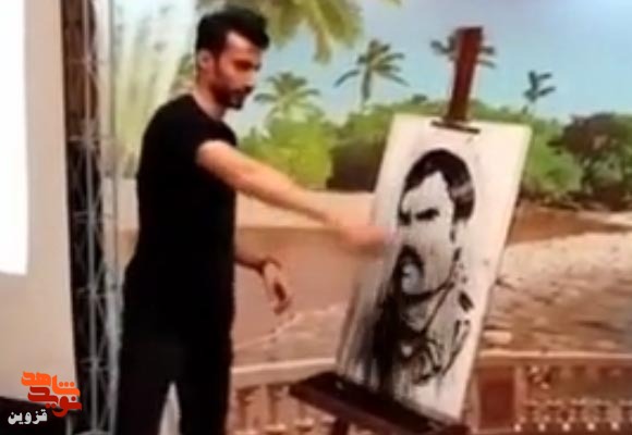 مهران رحمانی چهره شهید منصور رحمانی را به تصویر کشید