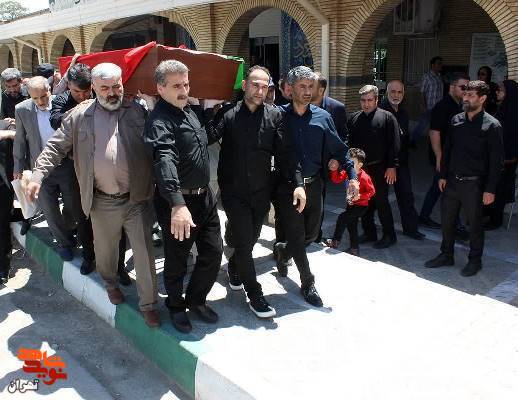 تشییع پیکر مطهر حاج محسن شیخ شعبانی پدر شهیدان شیخ شعبانی