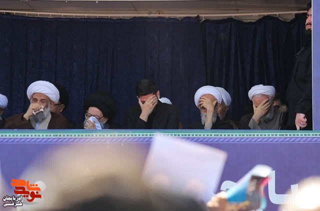 آیین تشییع پیکر شهید آیت الله آل هاشم در تبریز+تصاویر