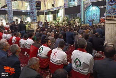 مجلس بزرگداشت شهید رحمتی در مسجد جامع مراغه + تصاویر