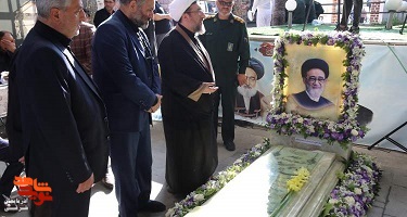 تجدید بیعت با شهدای خدمت در گلزار شهدای تبریز