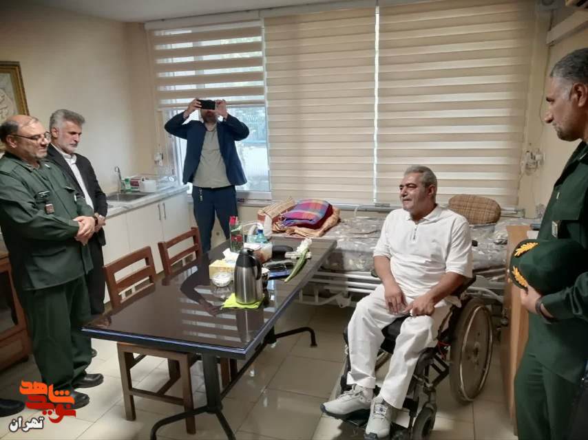 جمعی از مسئولین سازمان ها با جانبازان در آسایشگاه بهشتی تهران دیدار کردند