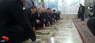 مسئولان استان سمنان با آرمان‌های والای شهدا تجدید...