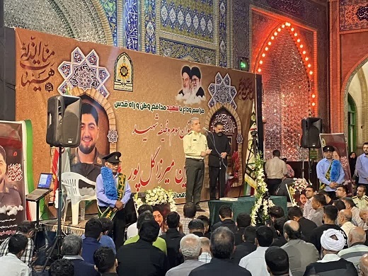 مراسم شب وداع با پیکرمطهر «شهید فرزین میرزا گل پور» حملات تروریستی در شهرستان بابل +تصاویر