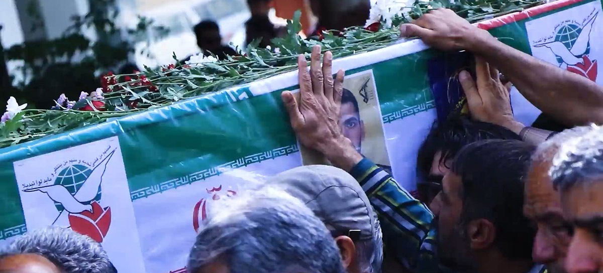کلیپ/ مراسم وداع و تشییع شهید «میلاد ملک»