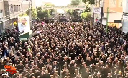 فیلم/ اجتماع عظیم عزاداران حسینی زینبیه اعظم زنجان در یوم‌الزینب(س)