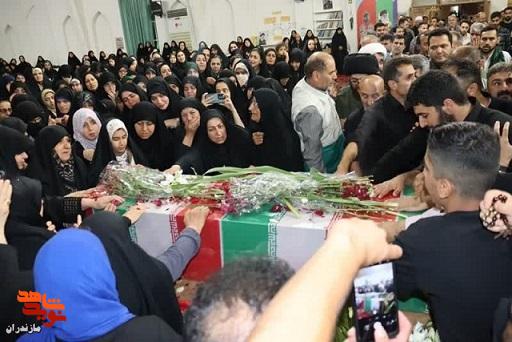مراسم شب وداع با پیکر مطهر شهید حملات رژیم صهیونیستی «حاج سلیمان سلیمانی» در شهرستان نور +تصاویر