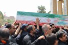 مراسم تشییع سرباز وظیفه شهید «حمیدرضا میرزایی» از شهدای زندان اوین +عکس