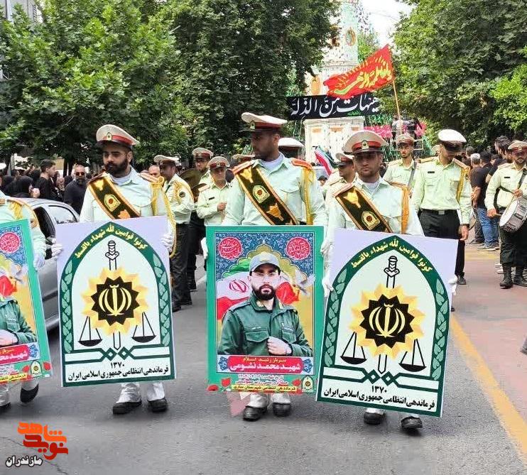 تصاویر/ تشییع پیکر مطهر شهید والامقام «محمد نشومی» در ساری