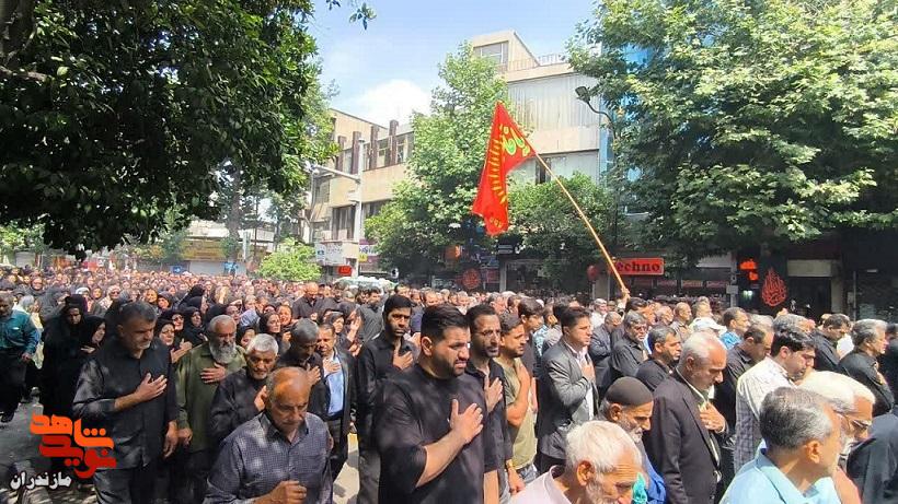 تصاویر/ تشییع پیکر مطهر شهید والامقام «محمد نشومی» در ساری
