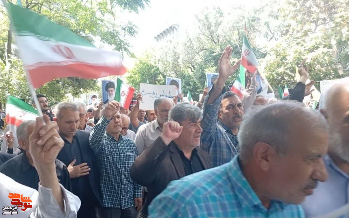 فریاد تبریز نمی‌گذارد مظلوم تنها بماند