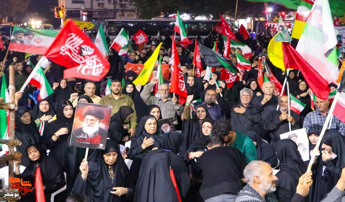 بوشهر یکپارچه در سوگ رهبر شهید امت گریست