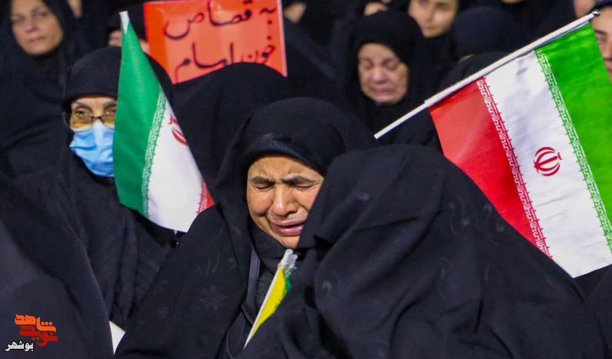 بوشهر یکپارچه در سوگ رهبر شهید امت گریست