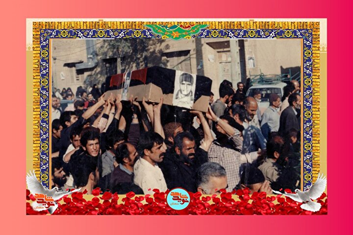 بازنشر تصاویر مراسم تشییع پیکر شهید «حسین بینائیان»/ قسمت دوم