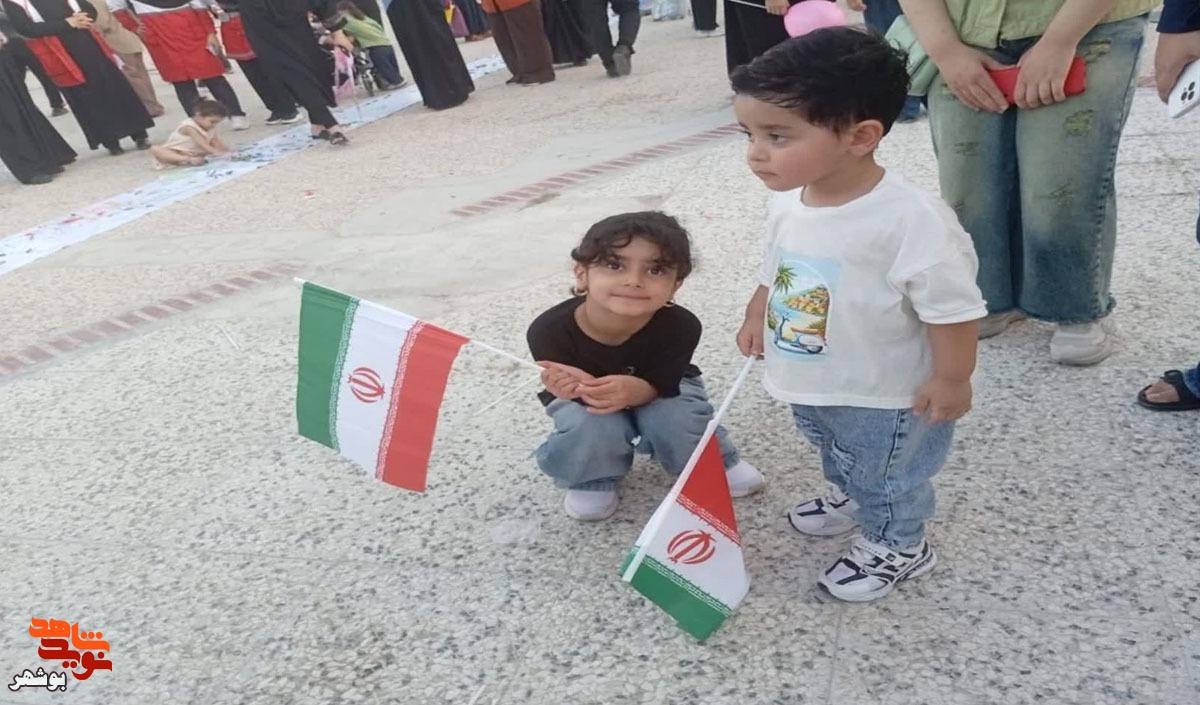 یاد و خاطره شهدای دانش‌آموز در ساحل خلیج فارس بوشهر زنده شد