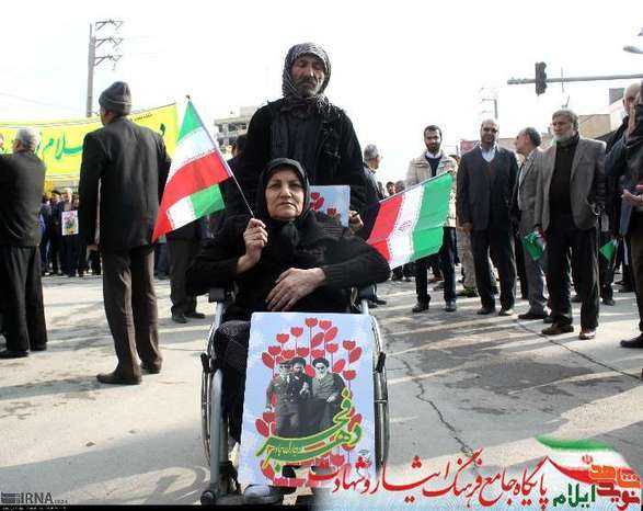 حضور جامعه ایثارگری در راهپیمایی 22 بهمن 