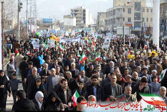 حضور جامعه ایثارگری در راهپیمایی 22 بهمن 