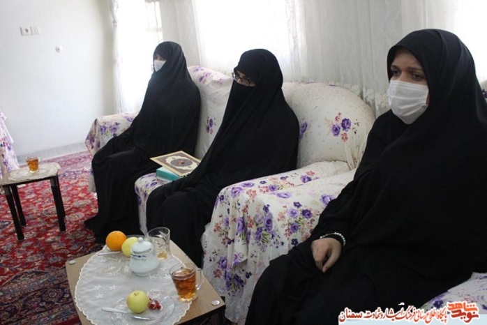 دیدار با همسران جانبازان ۷۰ درصد شهرستان سمنان