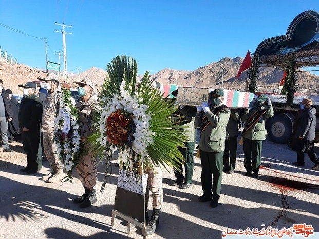 تشییع دو شهید گمنام دفاع مقدس در شهرستان مهدیشهر