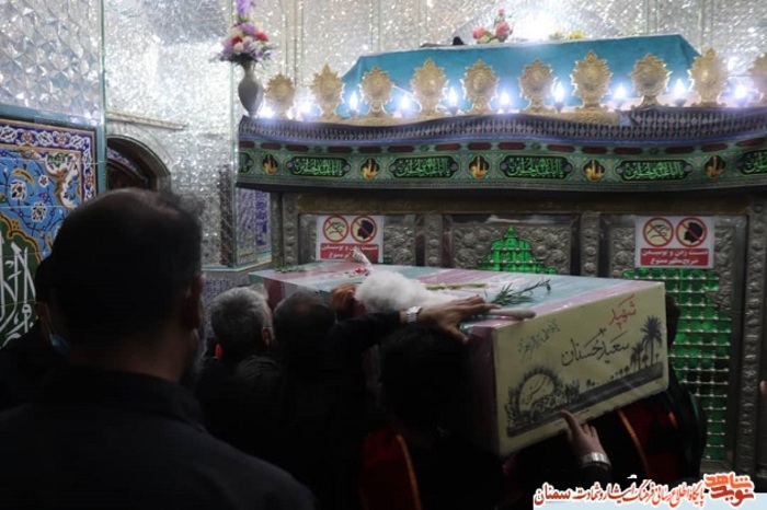 مراسم وداع با شهید والامقام سعید حسنان - گلزار شهدای امامزاده یحیی (ع) سمنان سیزدهم مهرماه ۱۴۰۰