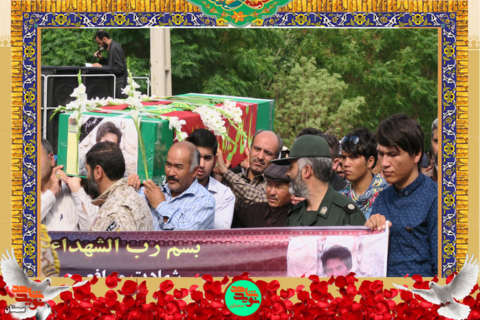مراسم تشییع پیکر مطهر شهید مدافع حرم بهمن حسنی