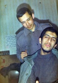 از چپ:شهید محمود معین الاسلام - محمد مهاجرانی