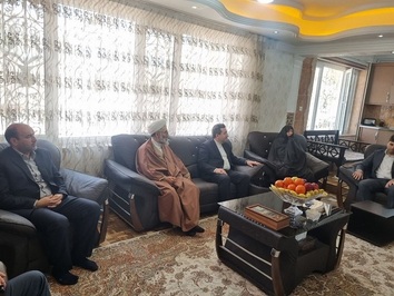 دیدار معاون قوه قضائیه و رئیس سازمان ثبت اسناد و املاک کشور با خانواده شهیدان قیطاسی در نهاوند