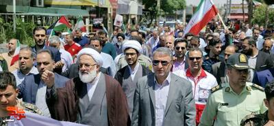تظاهرات خشم و نصر در محکومیت جنایات رژیم صهیونیستی- سی‌ام خرداد ۱۴۰۴  شهرستان آرادان