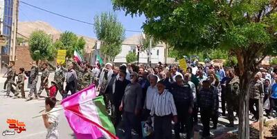 تظاهرات خشم و نصر در محکومیت جنایات رژیم صهیونیستی- سی‌ام خرداد ۱۴۰۴  شهر دیباج