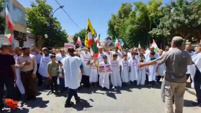 تظاهرات خشم و نصر در محکومیت جنایات رژیم صهیونیستی- سی‌ام خرداد ۱۴۰۴  شهرستان شاهرود