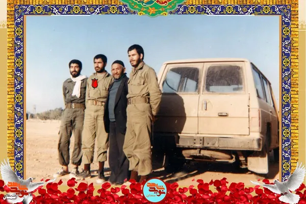 نفر دوم از چپ شهید علیرضا مقدسی