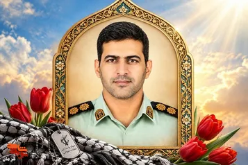 وداع با مدافع امنیت؛ پیکر مطهر سرهنگ شهید «مهدی جمشیدی پور» در زادگاهش بافت آرام می‌گیرد