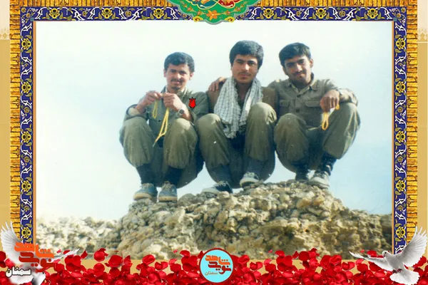 نفر اول از چپ شهید مجید عالمیان
